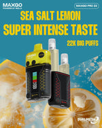 bulk wholesale RELX Maxgo Pro 22k Disposable Vape Box of 5 - Sea Salt Melon