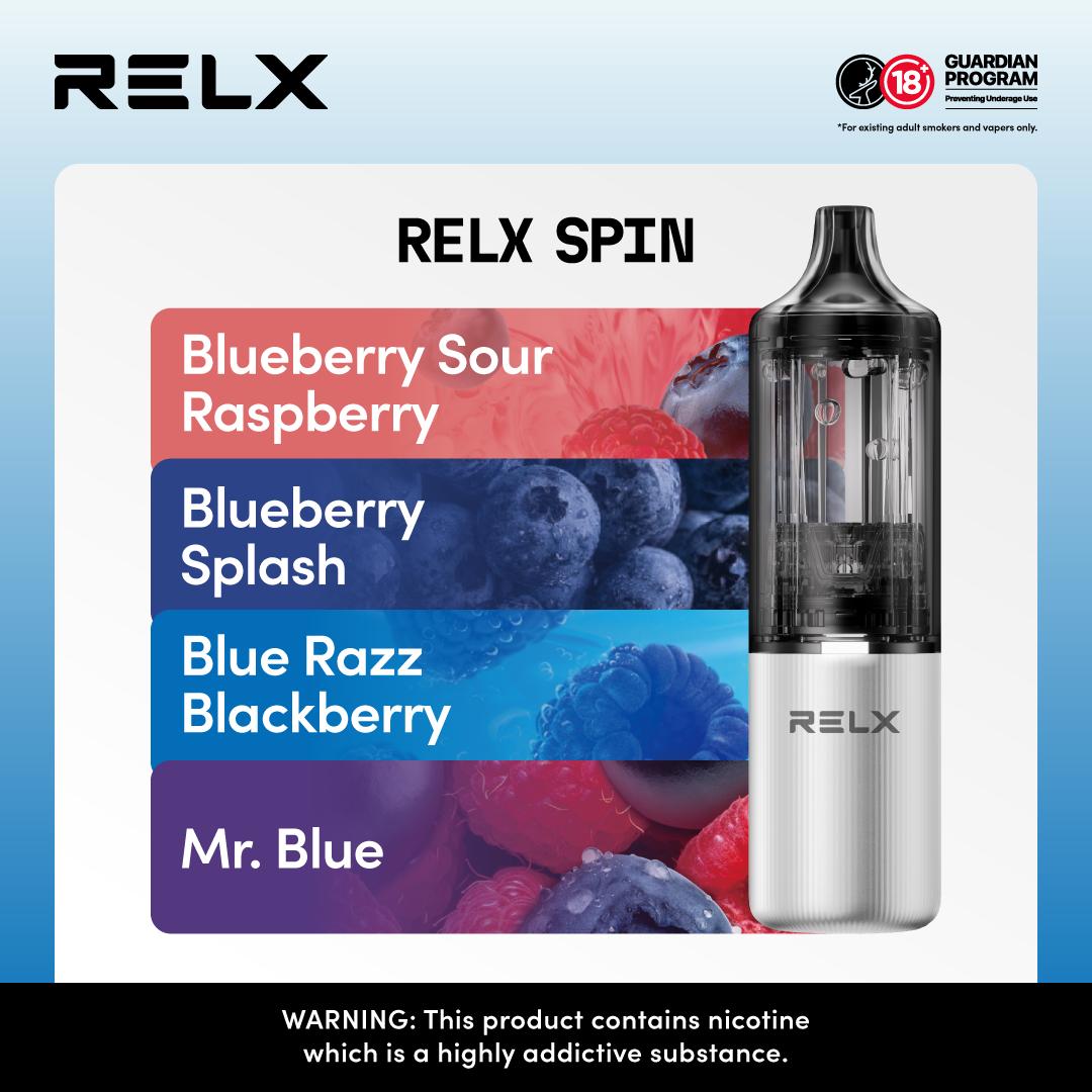 Relx Spin 4000 Puffs Disposable Vape Pod Kit - Mcr Vape Distro