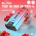 bulk wholesale The Bling Ultra Plus 30k Vape Kit Box of 5 - Cherry Watermelon/Watermelon Ice