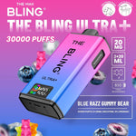 bulk wholesale The Bling Ultra Plus 30k Vape Kit Box of 5 - Blue Razz Gummy Bear