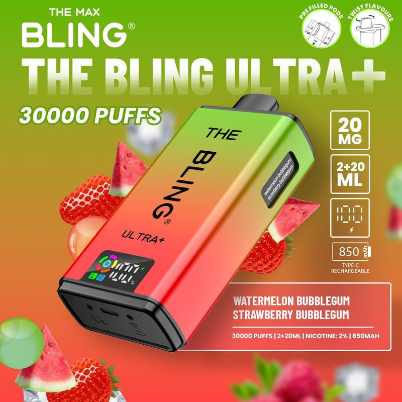 The Bling Ultra Plus 30k Vape Kit Box of 5 - Bulk Wholesale Price The Bling Ultra Plus 30k Vape Kit Box of 5 - Bulk Wholesale Price