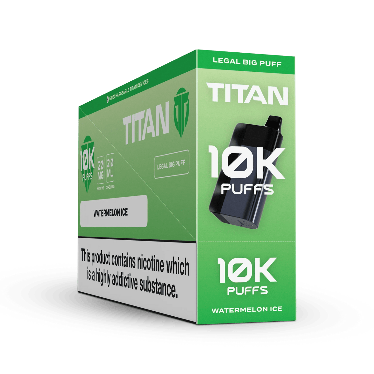 Titan 10K Puffs Disposable Vape Pod Kit Box of 5 - Mcr Vape Distro