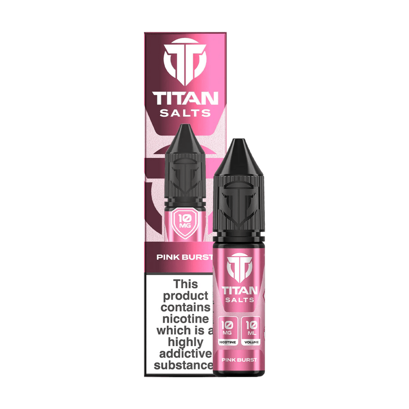 bulk wholesale Titan Nic Salts 10ml E - liquids Pack of 10 - Pink Burst