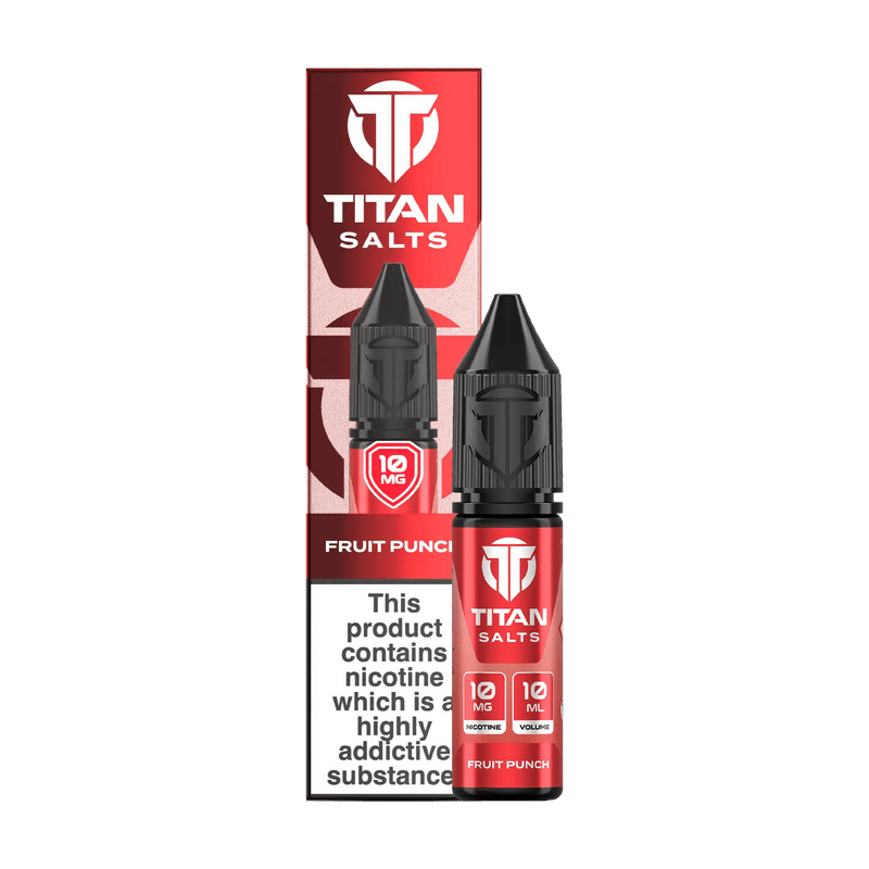 bulk wholesale Titan Nic Salts 10ml E - liquids Pack of 10 - Fruit Punch