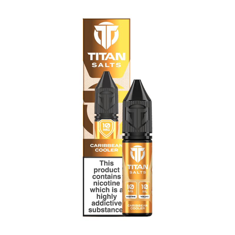 bulk wholesale Titan Nic Salts 10ml E - liquids Pack of 10 - Caribean Coolar