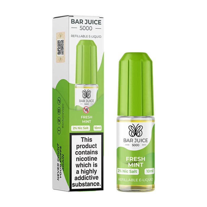 BAR JUICE 5000 - FRESH MINT - 10ML [BOX OF 10] - Mcr Vape Distro