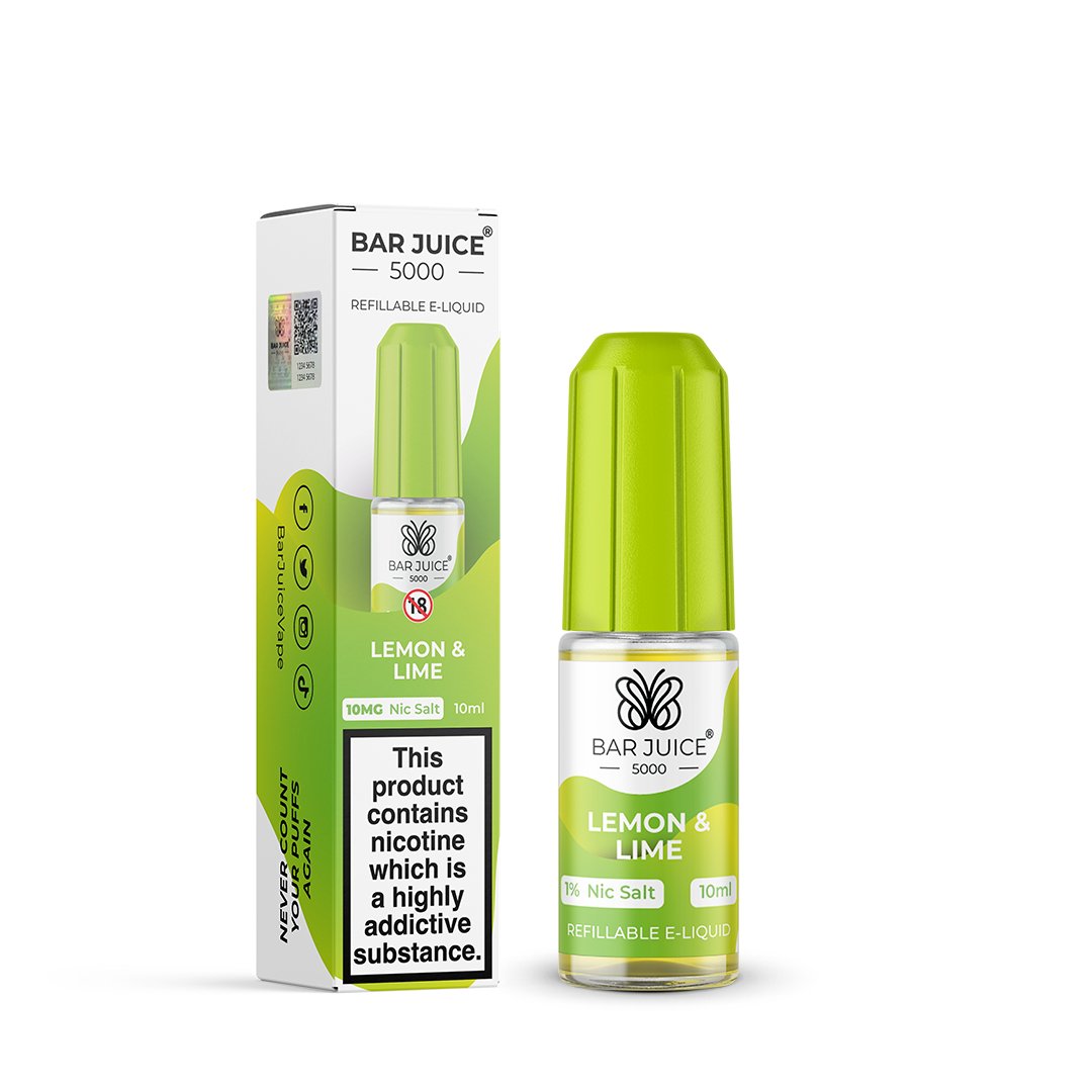 BAR JUICE 5000 - LEMON & LIME - 10ML [BOX OF 10] - Mcr Vape Distro