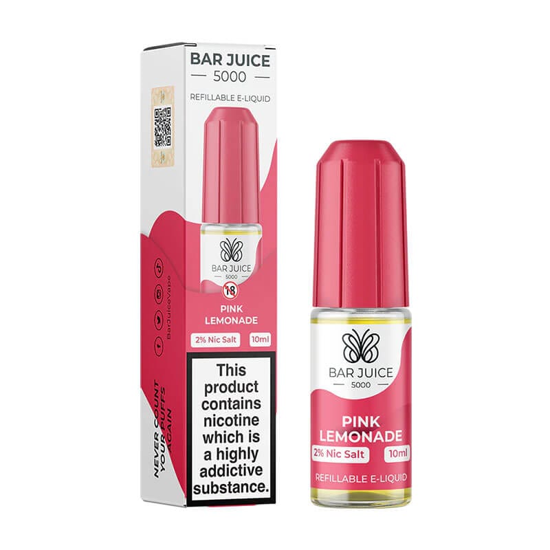 BAR JUICE 5000 - PINK LEMONADE - 10ML [BOX OF 10] - Mcr Vape Distro