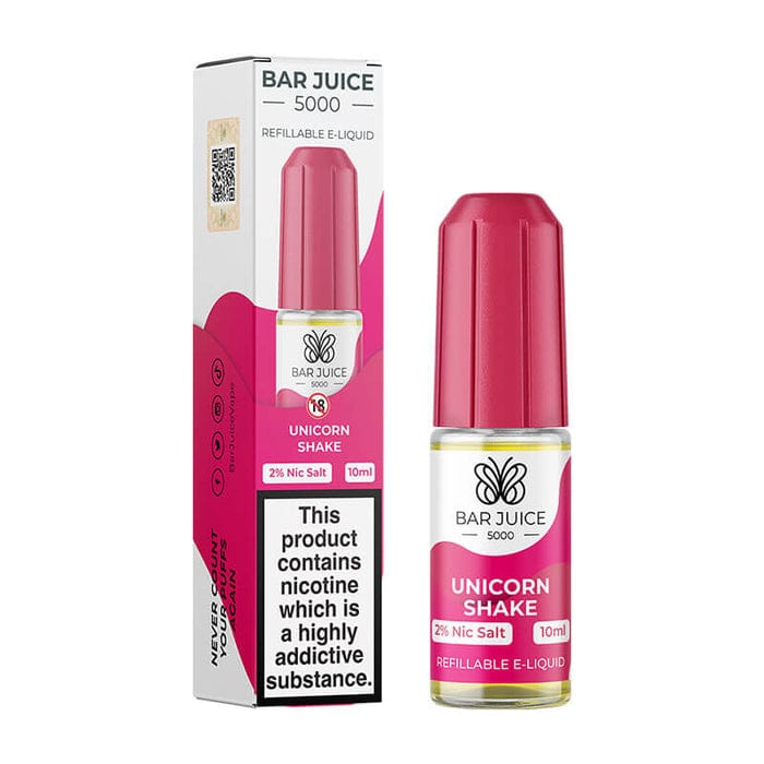 BAR JUICE 5000 - UNICORN SHAKE - 10ML [BOX OF 10] - Mcr Vape Distro