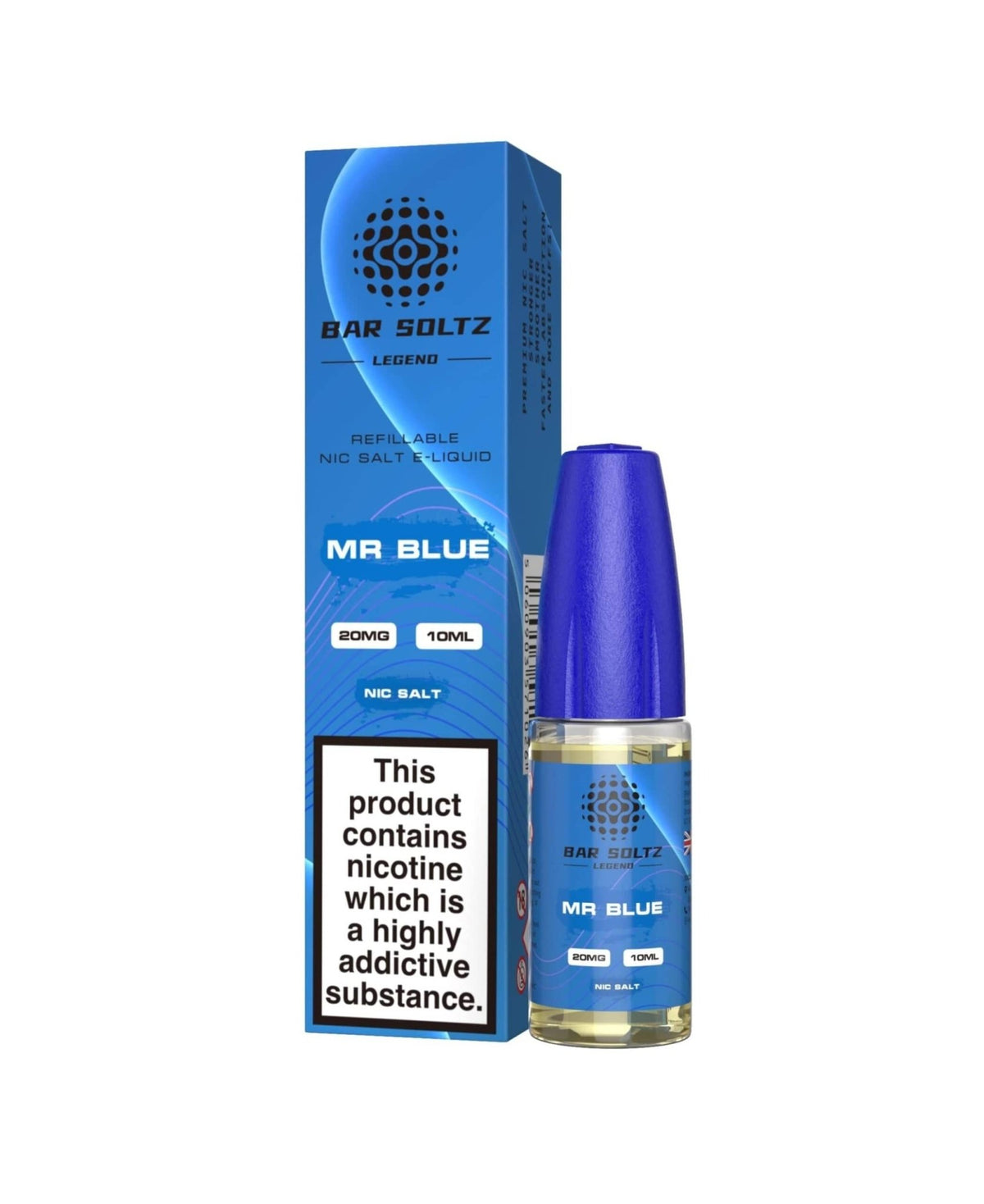 bulk wholesale Bar Soltz Legend - Mr Blue - 10ml E - liquids - Nic Salts - Box of 10 - 10mg