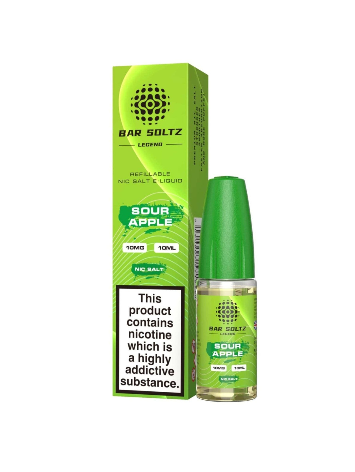 bulk wholesale Bar Soltz Legend - Sour Apple - 10ml E - liquids - Nic Salts - Box of 10 - 10mg