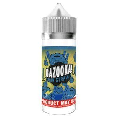 BAZOOKA - BLUE RASPBERRY SOUR STRAWS - 100ML - Mcr Vape Distro