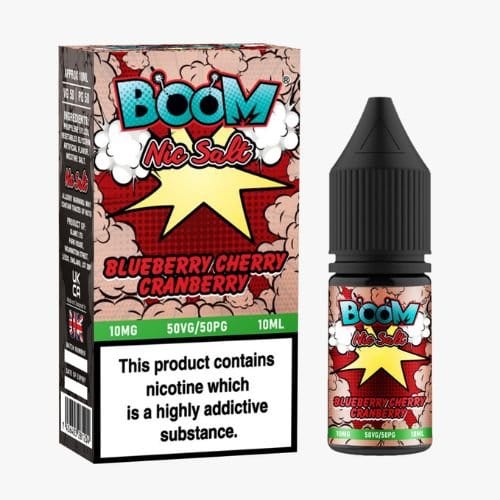 Boom - Nic Salts - 10ml - Pack of 5 - Mcr Vape Distro