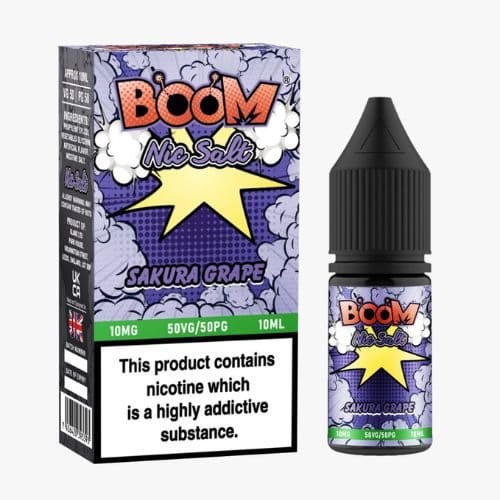 Boom - Nic Salts - 10ml - Pack of 5 - Mcr Vape Distro