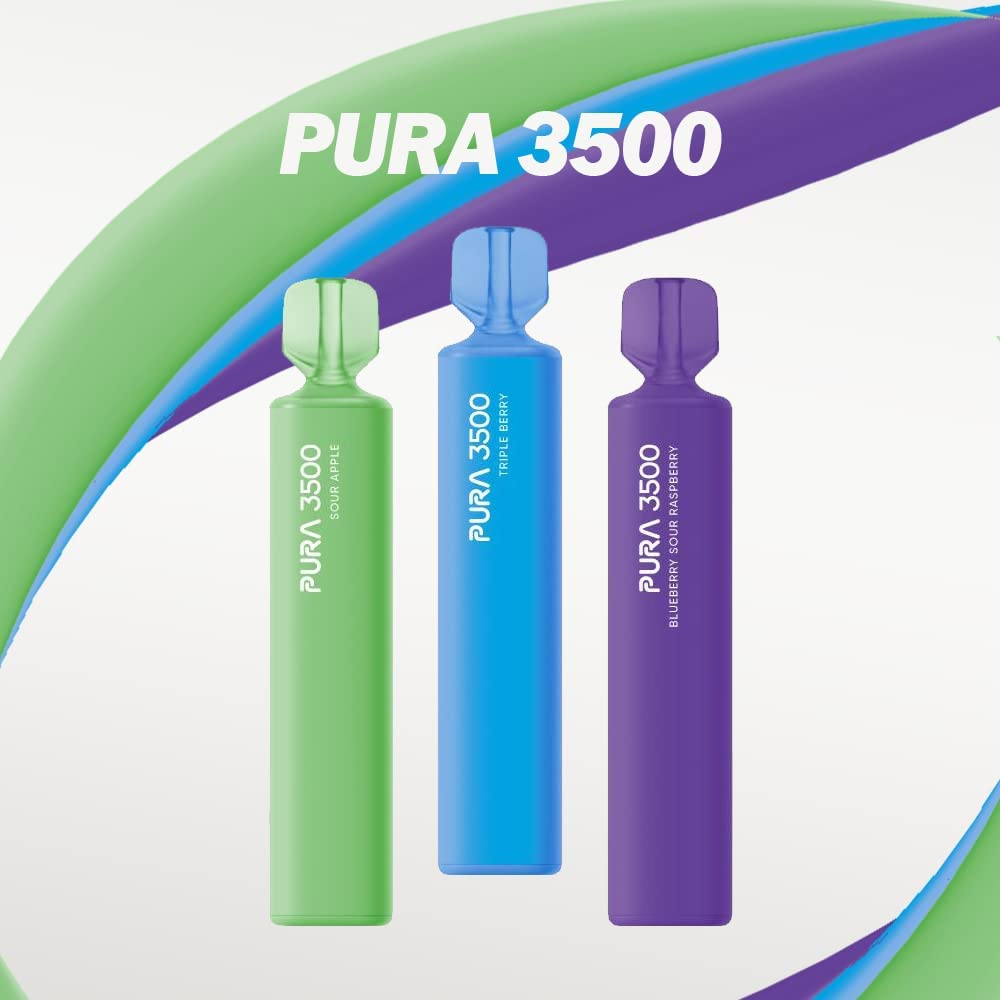 Chirstmas Gift Pura 3500 Disposable Vape Pen - 0mg - Mix 5 Flavours - Mcr Vape Distro