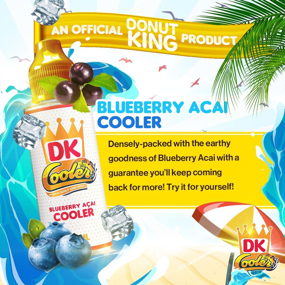 Donut King - Cooler - Blueberry Acai Cooler - 100ML - Mcr Vape Distro