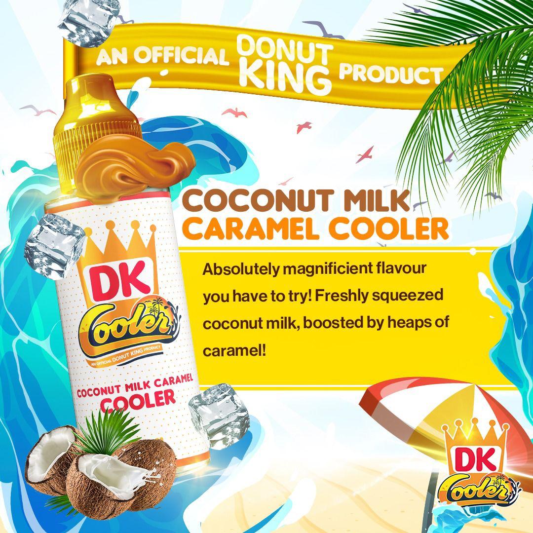 Donut King - Cooler - Coconut Milk Caramel Cooler - 100ML - Mcr Vape Distro