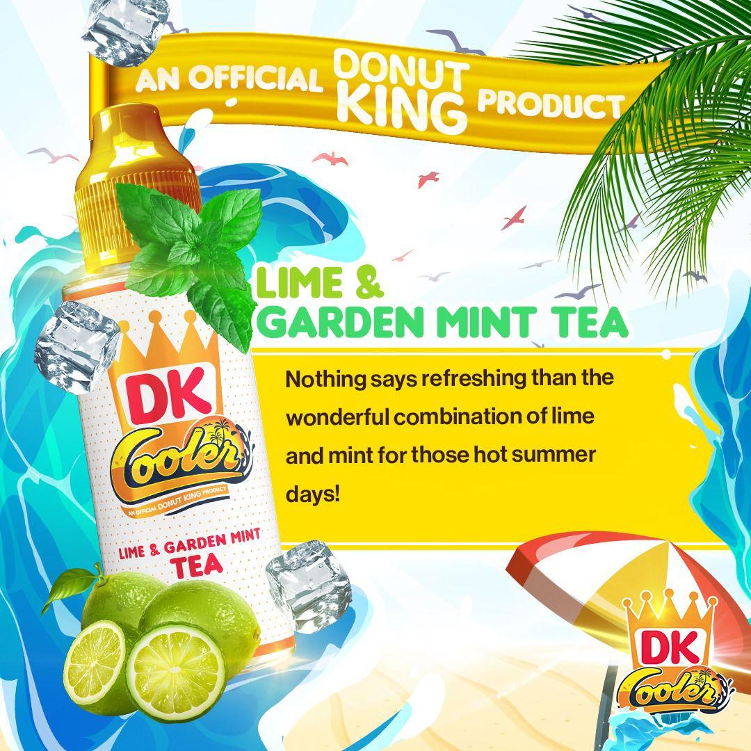 Donut King - Cooler - Lime & Garden Mint Cooler - 100ML - Mcr Vape Distro