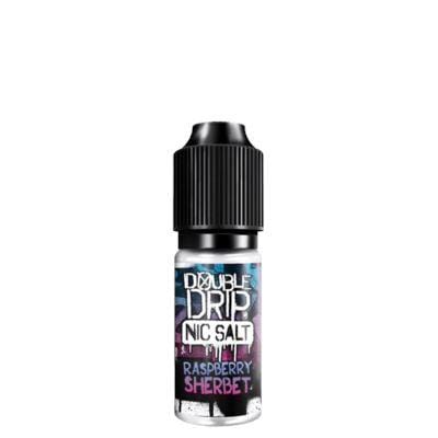 DOUBLE DRIP - RASPBERRY SHERBET - 10ML NIC SALT- Box of 10 - Mcr Vape Distro