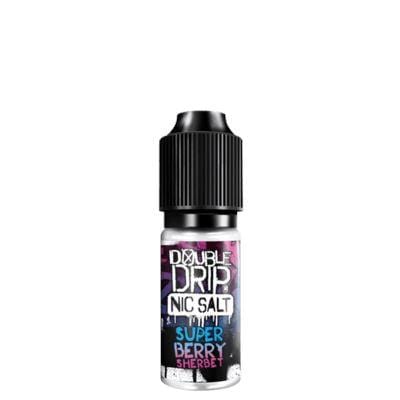 DOUBLE DRIP - SUPER BERRY SHERBET - 10ML NIC SALT- Box of 10 - Mcr Vape Distro