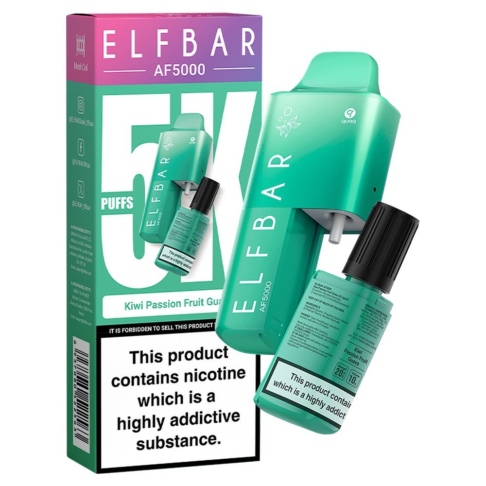 Elfbar Af5000 Puffs Disposable Vape Device - Box Of 5 - Mcr Vape Distro