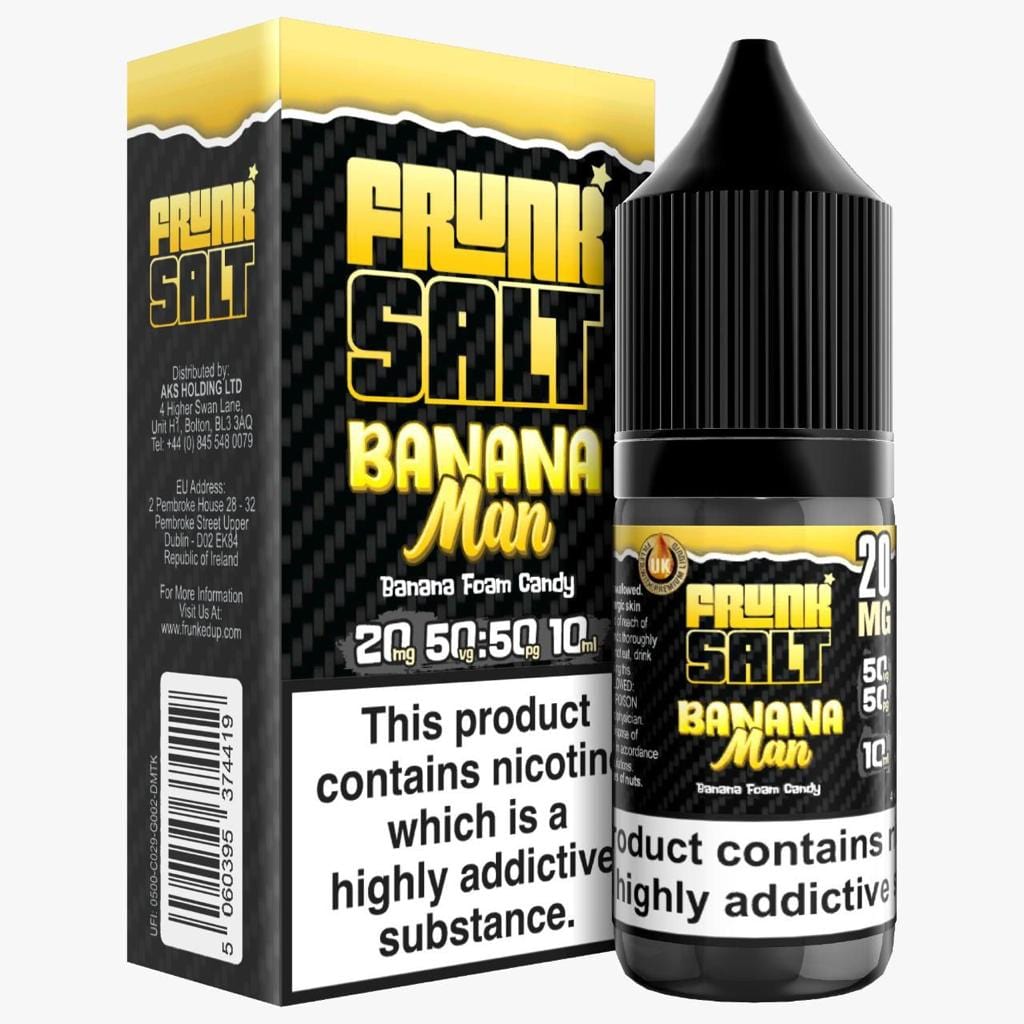 Frunk Salt - Banana Man - 10ML Nic Salt - Box of 5 - Mcr Vape Distro
