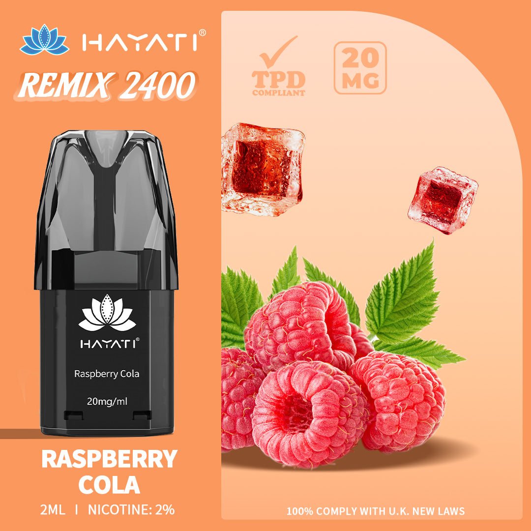 Hayati Remix 2400 Puffs Replacement Pods - Mcr Vape Distro