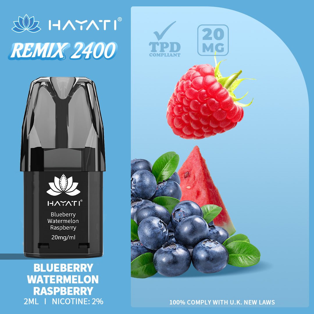 Hayati Remix 2400 Puffs Replacement Pods - Mcr Vape Distro