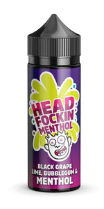 bulk wholesale Head Fockin Menthol – Black Grape Lime Bubblegum & Menthol Kingston - 100ml - 
