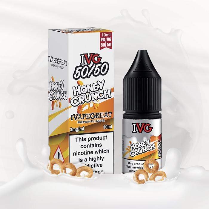 IVG 50/50 - Honey Crunch - 10ML Nic Salt - Box of 10 - Mcr Vape Distro