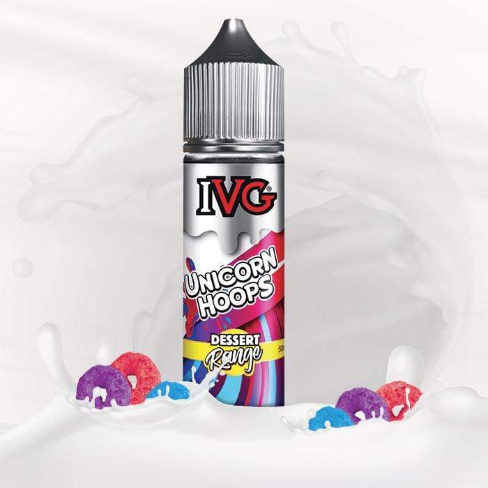 bulk wholesale IVG - Dessert Range - Unicorn Hoops - 50ml Shortfill - 