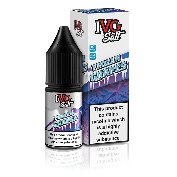 IVG - FROZEN GRAPES - 10ML NIC SALT - Box of 10 - Mcr Vape Distro