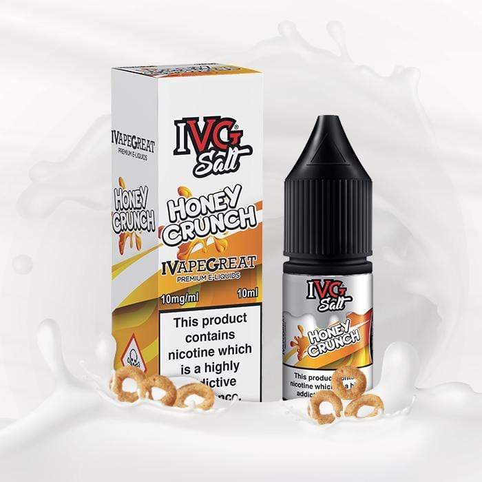 IVG - Honey Crunch - 10ml Nic Salt - Box of 10 - Mcr Vape Distro