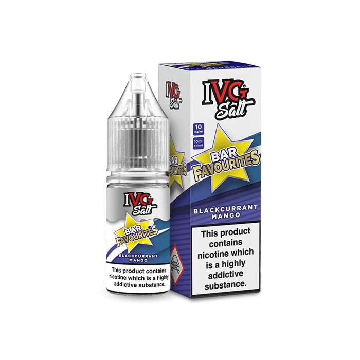 IVG SALTS - BAR FAVOURITES - BLACKCURRANT MANGO - 10ML - Mcr Vape Distro