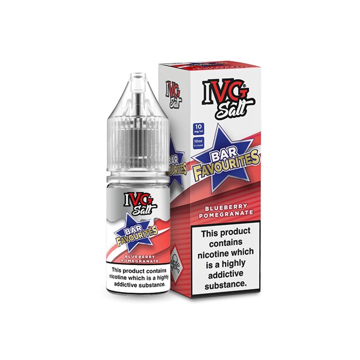 IVG SALTS - BAR FAVOURITES - BLUEBERRY POMEGRANATE - 10ML - Mcr Vape Distro