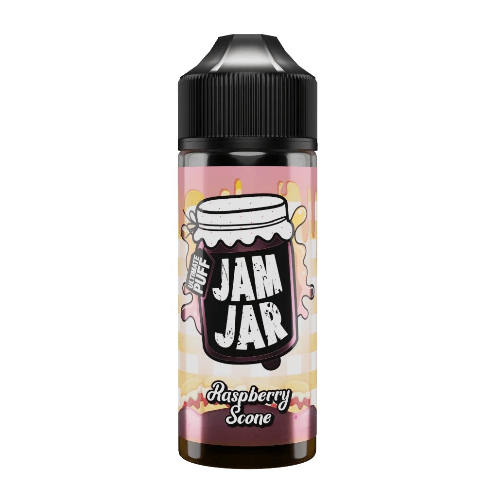 Jam Jar - 100ml Shortfill - Rasberry Scone - Mcr Vape Distro