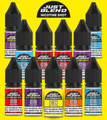bulk wholesale Just Blend Iced Nicotine Salt Shots - 18mg/70vg - Box Of 100 - 