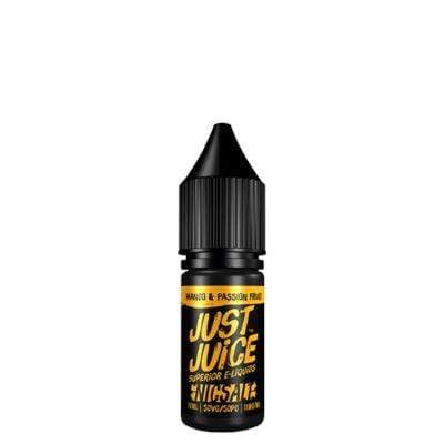 JUST JUICE - MANGO & PASSION FRUIT - 10ML NIC SALTS (BOX OF 5) - Mcr Vape Distro