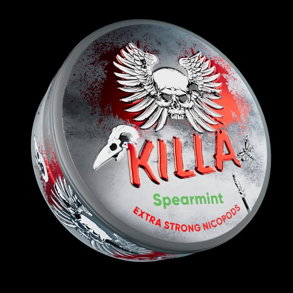 Killa Nicopods - Sparemint - 12.8mg - Box of 10 - Mcr Vape Distro