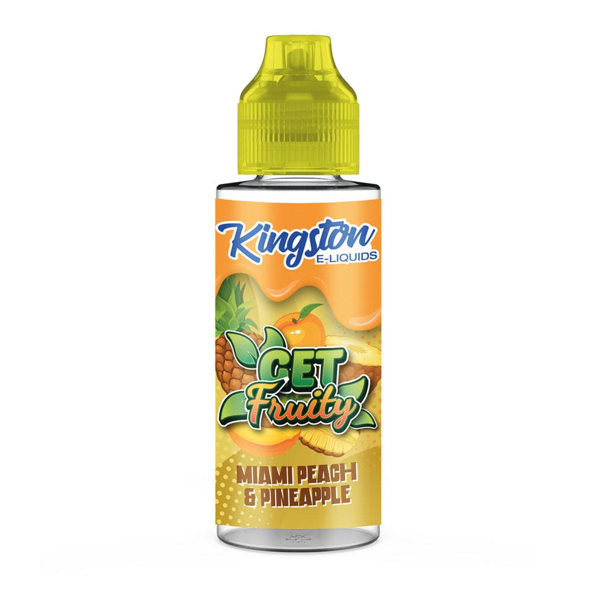 Kingston Get Fruity - Miami Peach & Pineapple - 100ml Shortfill - Mcr Vape Distro