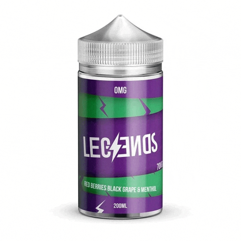 Legendz Red Berries, Black Grape & Menthol E-Liquid-200ml - Mcr Vape Distro