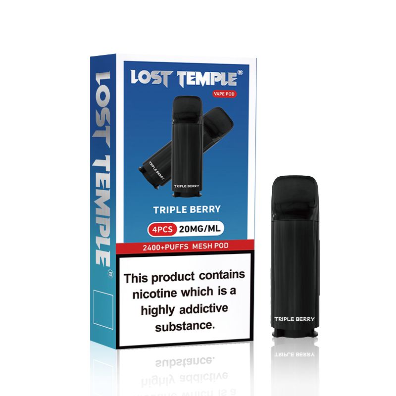 Lost Temple 2400 Puffs Pre-filled Pods - Pack of 4 - Mcr Vape Distro