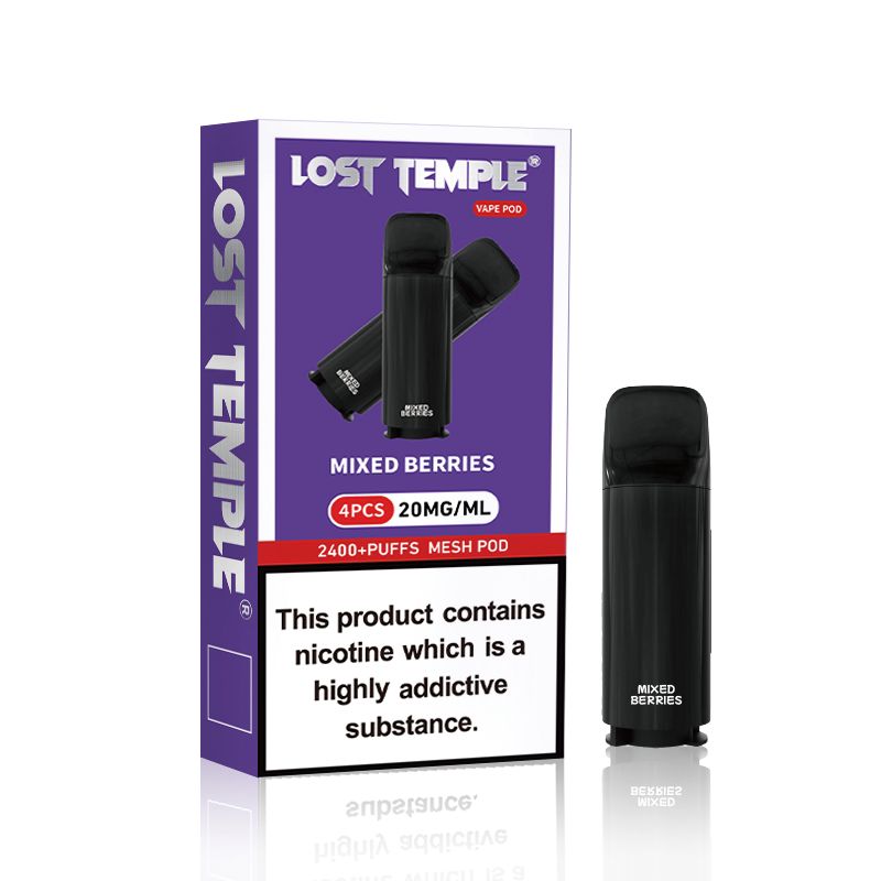 Lost Temple 2400 Puffs Pre-filled Pods - Pack of 4 - Mcr Vape Distro