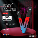 bulk wholesale Lost Temple 600 Puffs Disposable Vape Device Kit Box of 10 - Blueberry Sour Raspberry