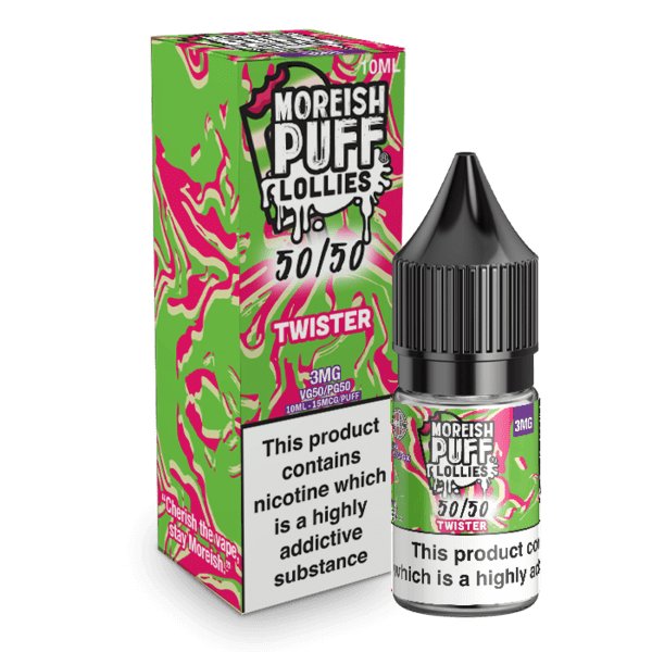 Moreish Puff Twister Lollies 50/50 10ml - Mcr Vape Distro