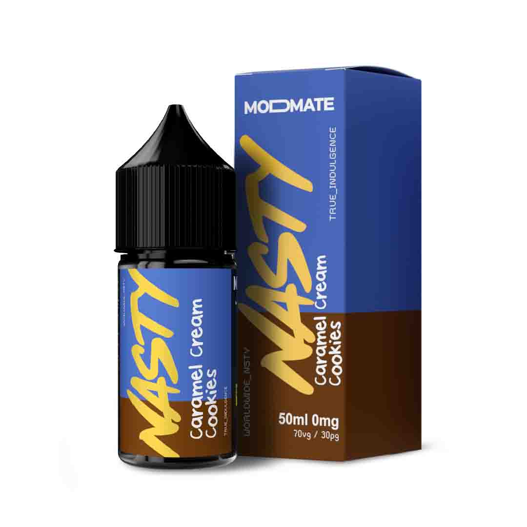 NASTY JUICE - MODMATE - CARAMEL CREAM COOKIES - 50ML - Mcr Vape Distro