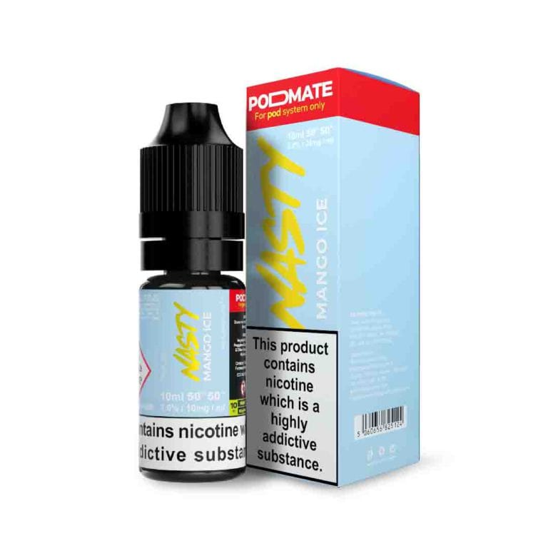 NASTY JUICE PODMATE - MANGO ICE - 10ML NIC SALT- Box of 10 - Mcr Vape Distro