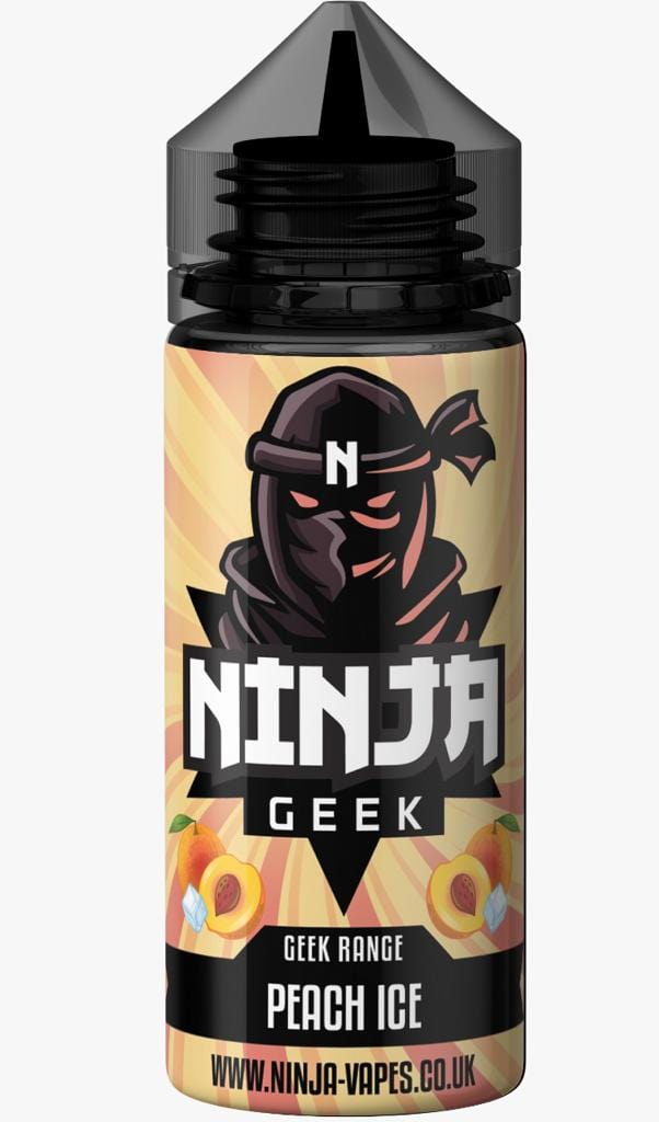 Ninja Geek - Peach Ice - 100ml - Mcr Vape Distro