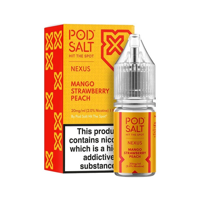 bulk wholesale POD SALT - NEXUS - MANGO STRAWBERRY PEACH - 10ML NIC SALT - 10mg