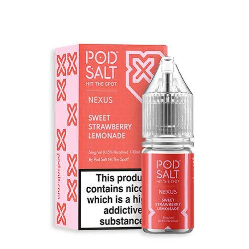 bulk wholesale POD SALT - NEXUS - SWEET STRAWBERRY LEMONADE - 10ML NIC SALT - Pack Of 5 - 10mg
